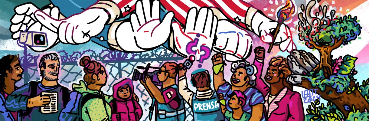Es una imagen que describe el impacto de las elecciones en Centroamérica en temas de derechos humanos, economía, migración y medio ambiente