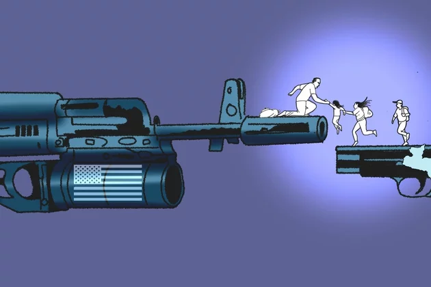 ilustración Trump migración