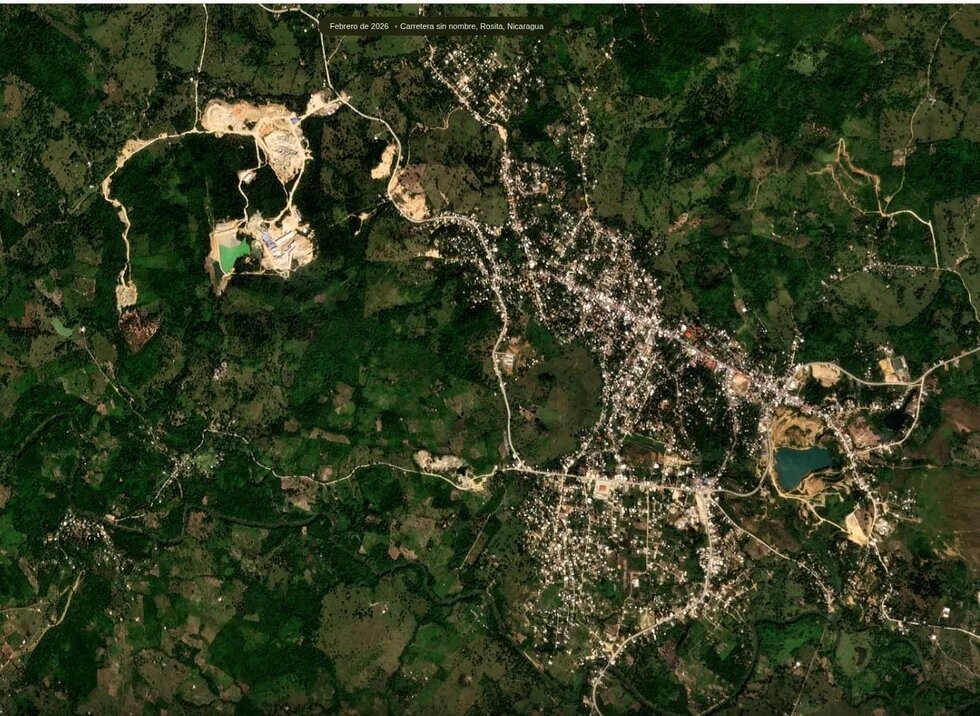 Foto satelita del Plantel de Santa Rita Mining SA Empresa China